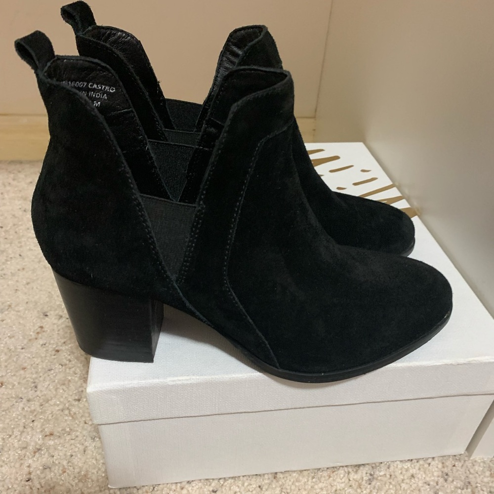 Worn once! Black MIA Castro booties.